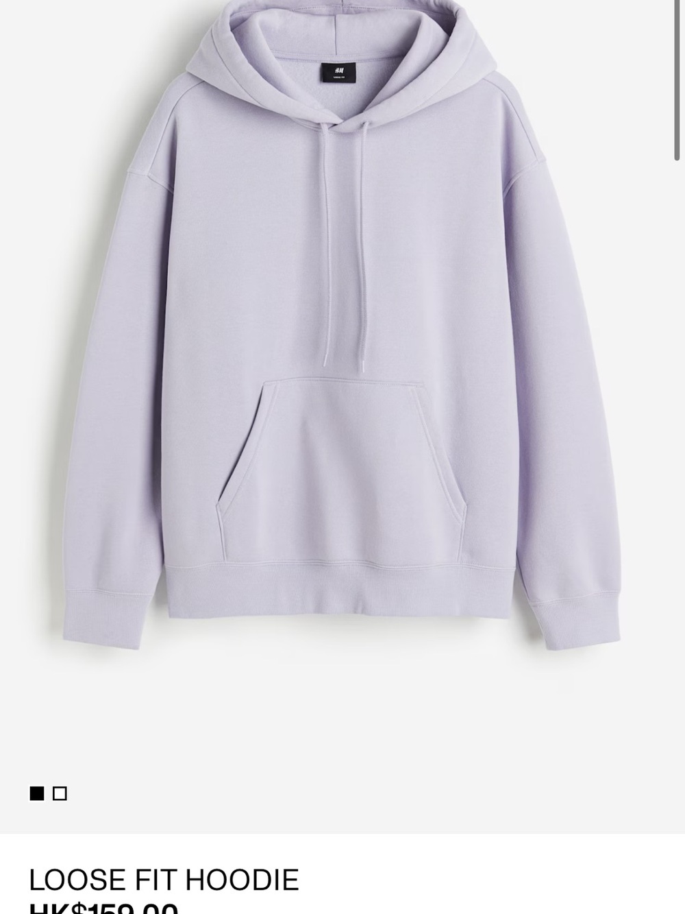 H&M Light Mauve Pullover Hoodie